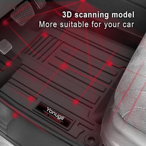 لـ 2023 2024 2025 Honda Pilot Floor Mats 3row Cargo Trunk Lines و2nd 3rd المقعد الخلفي الخلفي الحصير جميع الأحوال الجوية TPE حماية لملحقات Honda Pilot (مجموعة كاملة 9 حصائر) in Kuwait