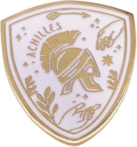 Achilles Achilleus Trojan War Hero Troy Iliad Heel Ancient Greece Greek Mythology 1.2" Enamel Pin Badge in Saudi Arabia