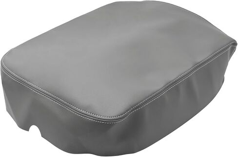 Vehicle Center Console Cover, Leather Armrest Cover Cushion, Armrest Cover Skin, Replacement for Dodge RAM 1500 2500 3500 2002 2003 2004 2005 2006 2007 2008 (Gray) in Saudi Arabia