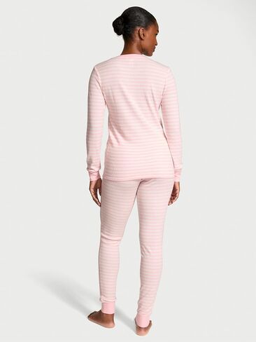 Victoria's Secret Thermal Pajama Set, Long Sleeve Shirt and Pants, Sleepwear for Women (XS-XXL) in Saudi Arabia