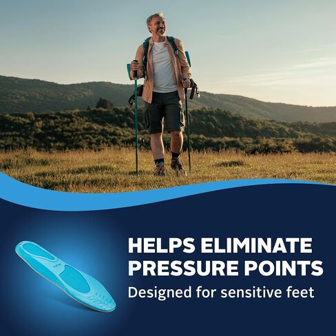 Airplus Diabetic Insoles for Sensitive Feet, Plastazote® Top Cover, Foam Cushioning, Trim to Fit, Slim Profile, Gentle Arch Support, Fits Casual, Athletic & Dress Shoes, Men's 7-13 in Saudi Arabia