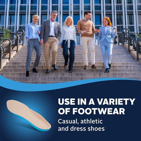 Airplus Diabetic Insoles for Sensitive Feet, Plastazote® Top Cover, Foam Cushioning, Trim to Fit, Slim Profile, Gentle Arch Support, Fits Casual, Athletic & Dress Shoes, Men's 7-13 in Saudi Arabia