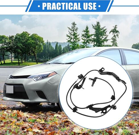 ABS Wheel Speed Sensor Compatible for Toyota Corolla 2019-2022, Custom Plastic Black Front Left Driver Side ABS Sensor No.8954312110/8954302160 in Saudi Arabia