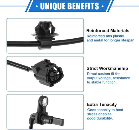 ABS Wheel Speed Sensor Compatible for Toyota Corolla 2019-2022, Custom Plastic Black Front Left Driver Side ABS Sensor No.8954312110/8954302160 in Saudi Arabia