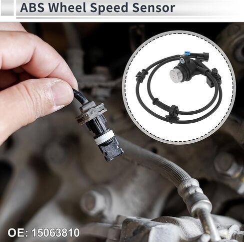 مستشعر سرعة العجلات الخلفية اليسرى/الخلفية اليمنى ABS لسيارة شيفروليه أفالانش 1500 2004-2006 ، لسيارة جي إم سي يوكون 2003-2006 مستشعر ABS رقم 15063810 1 قطعة in Saudi Arabia