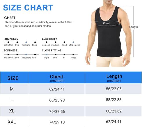 Compression Shirt for Men Slimming Undershirt Body Shaper Tank top for gynomastica Sleeveless Shapewear Vest Men Black in Saudi Arabia
