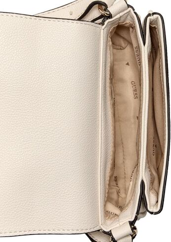 GUESS Calebra Mini Convertible Crossbody Flap, Off White in Saudi Arabia