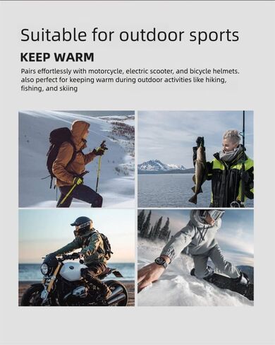 Ski Mask Windproof Thermal Balaclava for Men Women Winter Face Mask for Running Cycling Hiking in Saudi Arabia