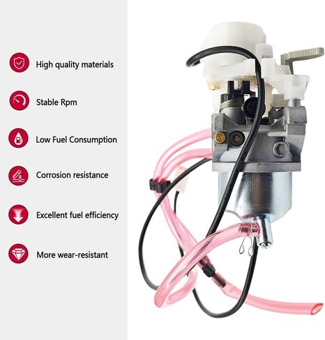 مكربن ​​EU2000I مناسب لهوندا EB2000I EB2000IT1 EU2000IK1 BF30E B/D/E Carb Kit استبدال لـ 16100-Z0D-D03 16100-Z0D-D01 يتضمن فلتر الهواء وحشية خط الوقود ومضخة الوقود in Saudi Arabia