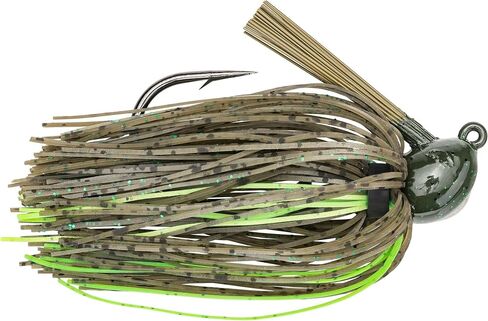 طُعم صيد السمك Strike King (HAHCJ12-135) Hack Attack Jig، 135 - Falcon Lake Craw، 1/2 أونصة، شكل رأس مبتكر مع واقي من الأعشاب شديد التحمل in Kuwait