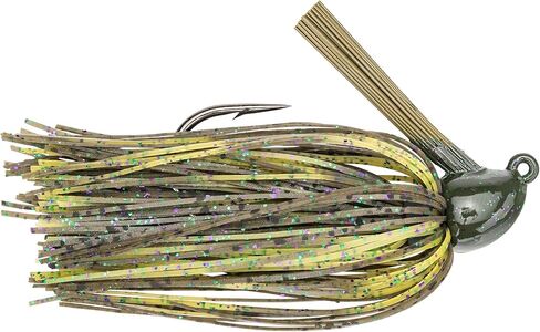 طُعم صيد السمك Strike King (HAHCJ12-135) Hack Attack Jig، 135 - Falcon Lake Craw، 1/2 أونصة، شكل رأس مبتكر مع واقي من الأعشاب شديد التحمل in Kuwait