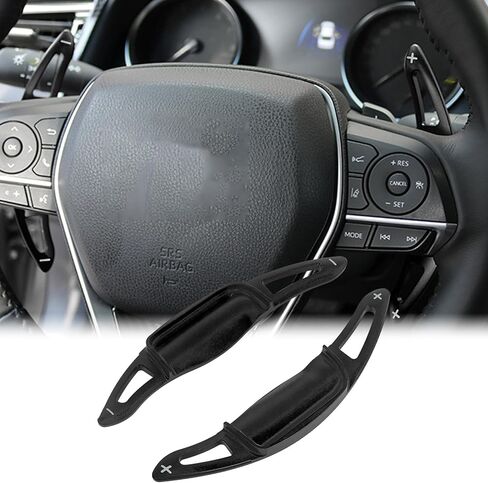 x xotic tech Red Aluminum Paddle Shifter Extensions Interior Shift Cover Trim Compatible with Toyota Camry 2018-up, RAV4 2019-up, Avalon 2019-up, Corolla 2019-up (Not for GR) in Saudi Arabia