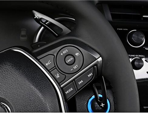 x xotic tech Red Aluminum Paddle Shifter Extensions Interior Shift Cover Trim Compatible with Toyota Camry 2018-up, RAV4 2019-up, Avalon 2019-up, Corolla 2019-up (Not for GR) in Saudi Arabia