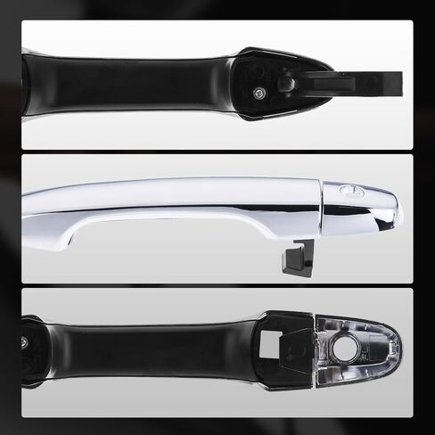 A-Premium Front Left Driver Side Exterior Door Handle with Keyhole Compatible with Honda CR-V CRV 2012-2016, Civic 2012-2015, Without Passive Entry, Chrome, Replace# 72141TR0A11CHR-FL, 72181TR0A11CHR in Saudi Arabia