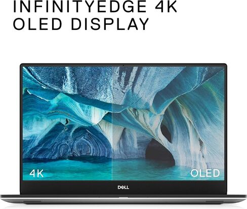 لاب توب Dell XPS 15 7590 مقاس 15.6 بوصة، 4K UHD OLED InfinityEdge، الجيل التاسع Core i7-9750H، NVIDIA GeForce GTX 1650 4GB GDDR5، 256GB SSD، 16GB RAM، Windows 10 Home، XPS7590-7572SLV-PUS، 15-15.99 بوصة in Saudi Arabia