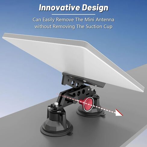 Starlink Mini Mount for RV Ladder, Starlink Mounting Kit with Adjustable Starlink Pipe Adapter, Camper Roof Railing Mount Installation Range 0.8-1.1" in Saudi Arabia