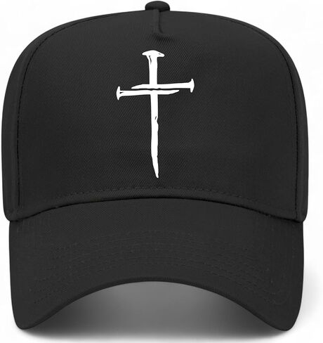 يسوع 3 مسمار الصليب قبعة سائق الشاحنة خمر | القبعات المسيحية | قبعة بيسبول Snapback ممتازة للرجال والنساء in Saudi Arabia