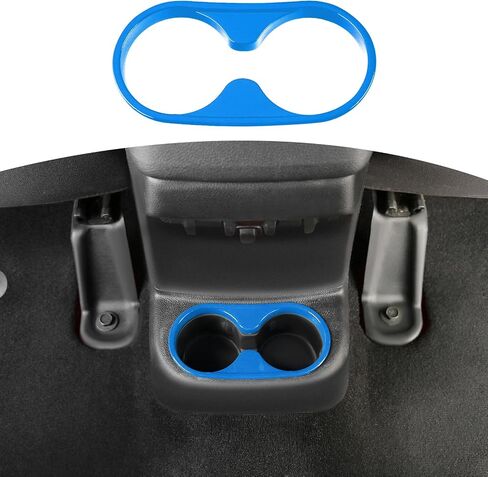 RT-TCZ for Wrangler JK Rear Cup Holder Trim Cover for Jeep Wrangler JK JKU 2011-2017 Sport X Sahara Rubicon Red Interior Accessories in Saudi Arabia