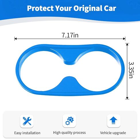 RT-TCZ for Wrangler JK Rear Cup Holder Trim Cover for Jeep Wrangler JK JKU 2011-2017 Sport X Sahara Rubicon Red Interior Accessories in Saudi Arabia