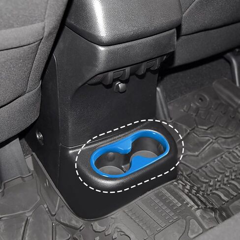RT-TCZ for Wrangler JK Rear Cup Holder Trim Cover for Jeep Wrangler JK JKU 2011-2017 Sport X Sahara Rubicon Red Interior Accessories in Saudi Arabia