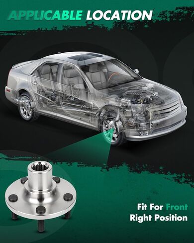 SCITOO Front Wheel Bearing Hub Assembly 510110 Compatible with for Ford for Lincol 1.5L 1.6L 2.0L 2.3L in Saudi Arabia