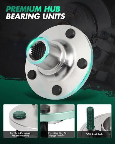 SCITOO Front Wheel Bearing Hub Assembly 510110 Compatible with for Ford for Lincol 1.5L 1.6L 2.0L 2.3L in Saudi Arabia