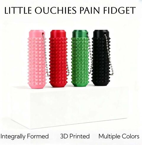 Spiky Textured Grip Keychain with Roller Design, Unique Metal Key Chain Accessory for Everyday Carry in Saudi Arabia