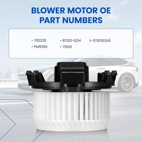 HVAC Blower Motor 700235 Compatible with Toyota Yaris 2007-2012, Compatible with Scion xD 2008-2014, 8710352141, PM9366, 75841, A/C Blower Motor Assembly in Saudi Arabia