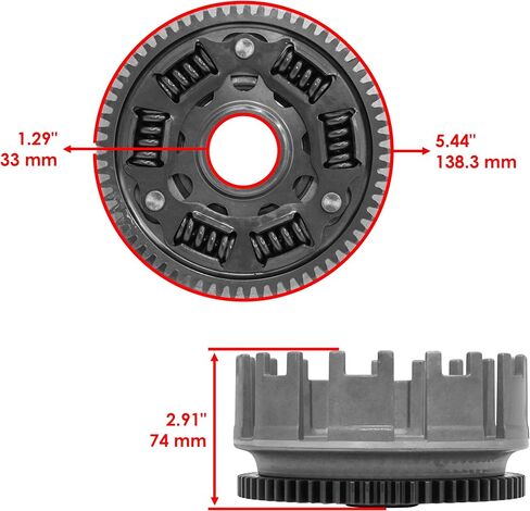 كالتريك 22100-HN1-A40 سلة مركز القابض الخارجية متوافقة مع Honda TRX400EX TRX400X / Sportrax 400 TRX400EX TRX400X 2005-2014 in Saudi Arabia