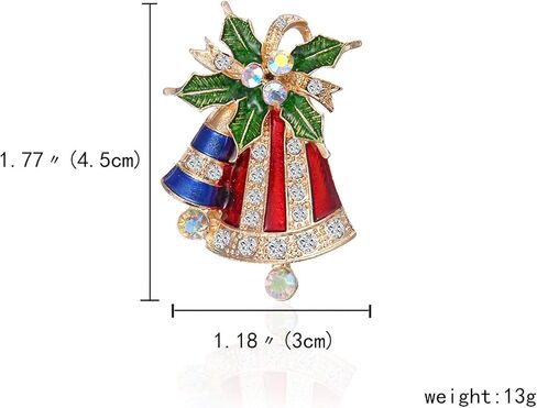 بروش عيد الميلاد للنساء كريستال سانتا قبعة عكاز بروش دبابيس حجر الراين عيد الميلاد جرس بروش عيد الميلاد السنة الجديدة ملابس تنكرية للحفلات مجوهرات in Kuwait