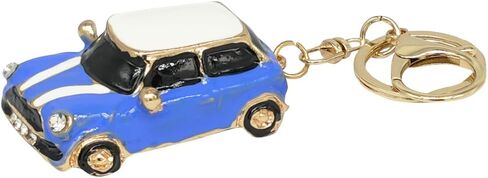 Mini Car Model Keychain Bag Charms Metal Cute Rhinestone 3D Car Accessories Key Chain Ring Gifts for Men Women in Kuwait