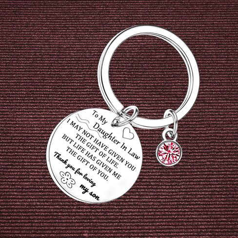 Unique Women Gifts for Birthday Sentimental Birthday Christmas Keychain Gift for Mom Daughters Daughter-in-law in Saudi Arabia