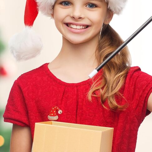 Christmas Brooch for Women Crystal Santa Hat Crutch Brooch Pins Rhinestone Christmas Bell Brooch Christmas New Year Party Costumes Jewelry in Saudi Arabia