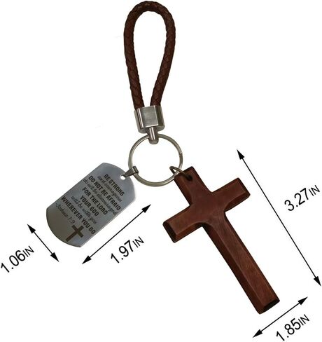 Christian Bible Keychains Religious Keychain Set Cross Bible Verse Gifts Keychain Religious Gift for Christian in Saudi Arabia