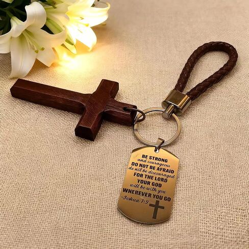 Christian Bible Keychains Religious Keychain Set Cross Bible Verse Gifts Keychain Religious Gift for Christian in Saudi Arabia