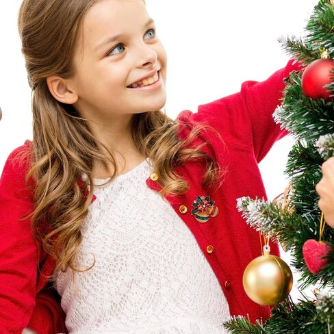 Christmas Brooch for Women Crystal Santa Hat Crutch Brooch Pins Rhinestone Christmas Bell Brooch Christmas New Year Party Costumes Jewelry in Saudi Arabia