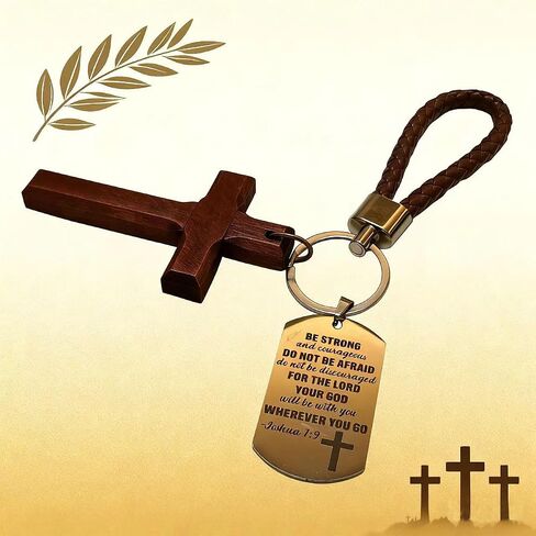 Christian Bible Keychains Religious Keychain Set Cross Bible Verse Gifts Keychain Religious Gift for Christian in Saudi Arabia
