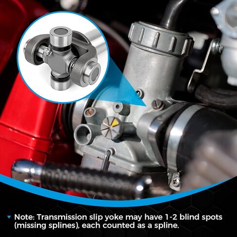 2-3-6081X Transmission Slip Yoke with 5-153X U-Joint Kit Compatible with G M TH350, 700R4, 4L60, Sagi naw, Mun cie, Bor g War ner T-Ser ies & Je ep 4WD, RWD Models Replaces 5-153X, 236081X in Saudi Arabia