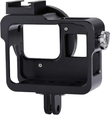 PULUZ for GoPro HERO8 Black CNC Aluminum Alloy Housing Shell Case Protective Cage with Insurance Frame & 52mm UV Lens for GoPro HERO8 Black in Saudi Arabia