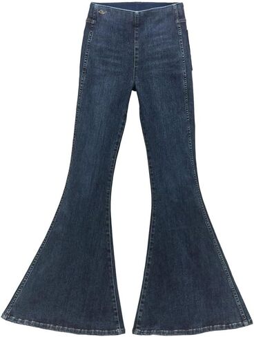 بنطلون جينز نسائي من Wrangler X Lainey Wilson Bell-Bottom - غسيل داكن in Kuwait