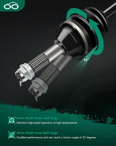 SCITOO Rear Left Right CV Axle Shaft Assembly Fit 2006-2013 for Kawasaki Brute Force 650 2005-2019 for Kawasaki Brute Force 750 59266-0002 59266-0023 in Saudi Arabia