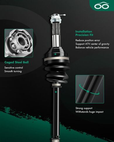 SCITOO Rear Left Right CV Axle Shaft Assembly Fit 2006-2013 for Kawasaki Brute Force 650 2005-2019 for Kawasaki Brute Force 750 59266-0002 59266-0023 in Saudi Arabia