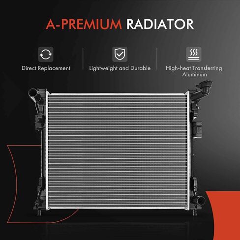 A-Premium Engine Coolant Radiator & Cooling Fan Assembly Compatible with Dodge Grand Caravan 2008-2020 & Chrysler Town & Country 2008-2016 & Volkswagen Routan 2009-2014 & Ram C/V 2012-2015, 2-PC Set in Saudi Arabia