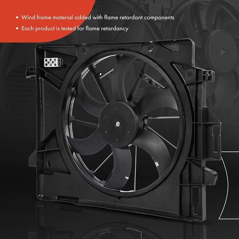 A-Premium Engine Coolant Radiator & Cooling Fan Assembly Compatible with Dodge Grand Caravan 2008-2020 & Chrysler Town & Country 2008-2016 & Volkswagen Routan 2009-2014 & Ram C/V 2012-2015, 2-PC Set in Saudi Arabia