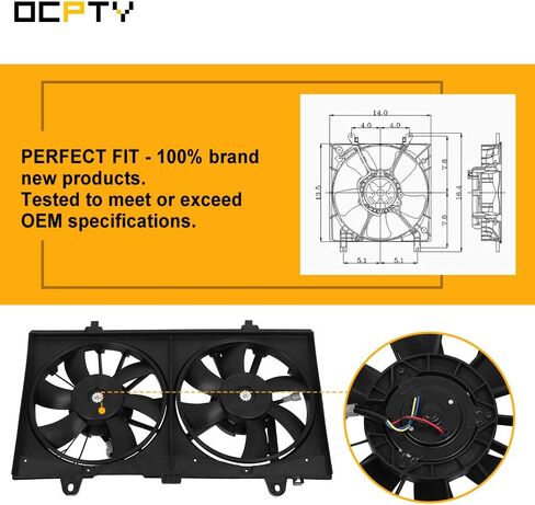 مجموعة مروحة تبريد بديلة من OCPTY لـ 621770 674-50239 NI3117101 بديل مناسب لـ 2007-2012 لنيسان سنترا in Saudi Arabia