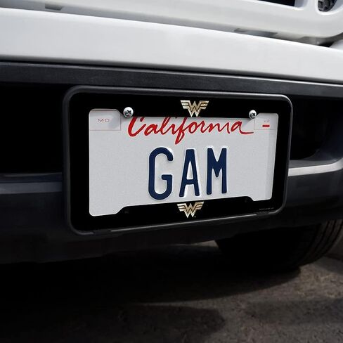 GRAPHICS & MORE Wonder Woman 1984 Golden Logo License Plate Tag Frame in Saudi Arabia
