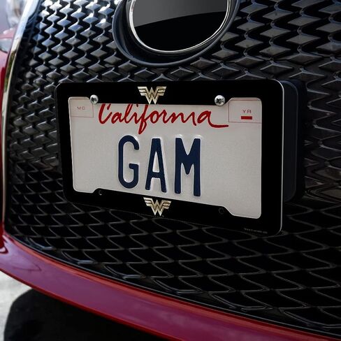 GRAPHICS & MORE Wonder Woman 1984 Golden Logo License Plate Tag Frame in Saudi Arabia