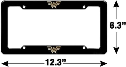 GRAPHICS & MORE Wonder Woman 1984 Golden Logo License Plate Tag Frame in Saudi Arabia