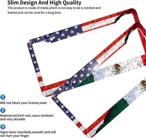 Paw Print License Plate Frame - 2 Pcs Black White Dog Paw Design License Plate Covers Aluminum Metal Novelty Auto Car Tag Holder with 2 Holes 12.3" x 6.3"in Equipped with Screws for Women/Men in Saudi Arabia