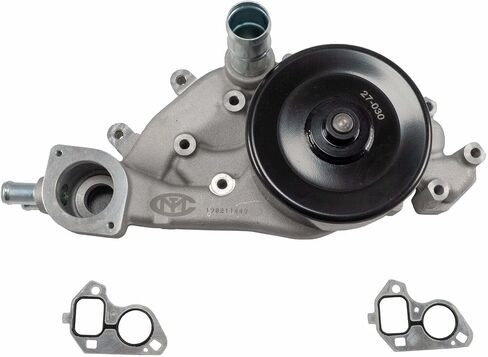 Melling Water Pump, Mechanical, Black Pulley, 4.73 in Hub Height, Aluminum, Natural in Saudi Arabia